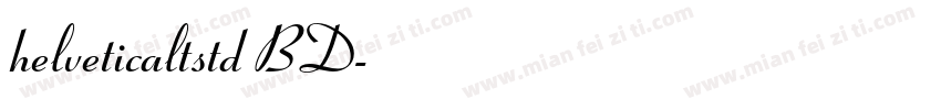 helveticaltstd BD字体转换